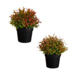 Side view of the 6' Artificial Grass Plant Artificial Grass Plant revealing planter detail