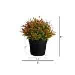 Close-up detail capturing branch layering of the 6' Artificial Grass Plant Artificial Grass Plant