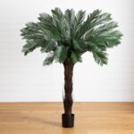 6' Cycas Artificial Tree UV Resistant Indoor Outdoor