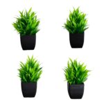 Detail view of planter detail from the 7' Artificial Grass Plant Artificial Grass Plant