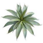 Alternate angle of the 9' Aloe Succulent Artificial Plant showing full plant from planter to