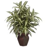 Aglonema w Decortaive Vase Silk Plant