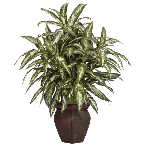 Aglonema w Decortaive Vase Silk Plant