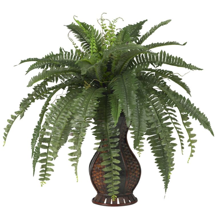 Boston Fern w Urn Silk Plant