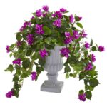 Alternate angle of the Bougainvillea with Decorative Urn showing material texture detail