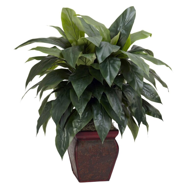 Cordyline w Decorative Vase Silk Plant