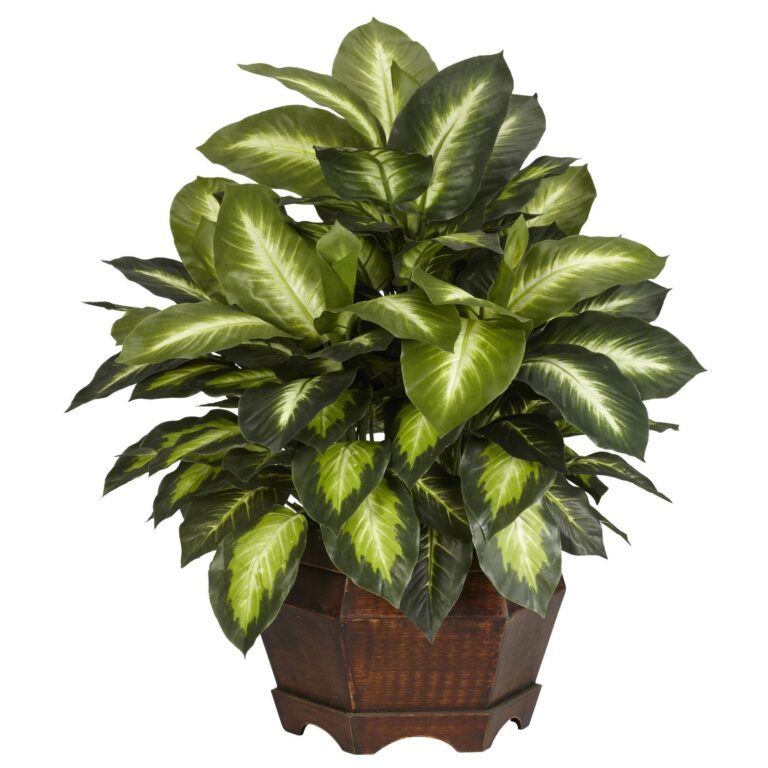 Golden Dieffenbachia Silk Plant artificial plant for home decor