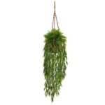 Mini Bamboo Hanging Basket hanging basket for home decor