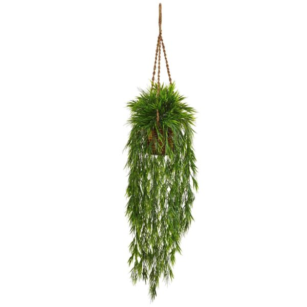 Mini Bamboo Hanging Basket hanging basket for home decor