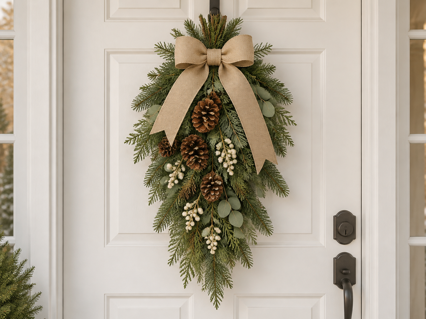 Christmas Swags & Teardrops — artificial flowers