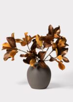 Edie Stoneware Vase in Matte Slate - 10.75 inch Tall