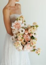 The Real Touch Fake Flowers Blush Peony - 27 shown in full, highlighting petal texture