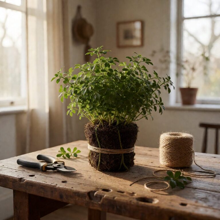 42" Real Touch Plant - styled on a craft worktable, styled lifestyle scene