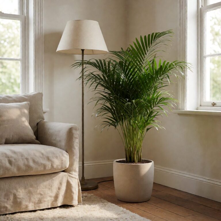 54ft Silk Plant - styled in a bright living room corner, styled lifestyle scene
